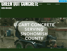 Tablet Screenshot of greendotconcrete.com